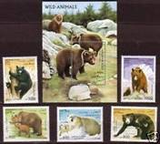 Bears Afghan MNH s s 5 Stps 1996- Fm- kleo53-EE - At 10