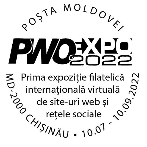Commemorative Moldova Post cancellation for PWO-EXPO 2022